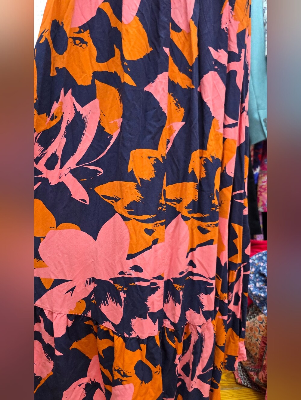 Abel The Label Floral High-Low Maxi Dress Small - Picture 10 of 10